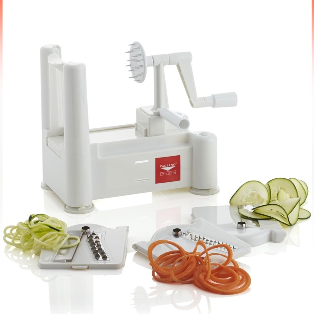 Paderno World Cuisine 3-Blade Vegetable Slicer / Spiralizer